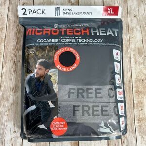 Free Country Men’s Baselayer Bottom Black XL 2PK